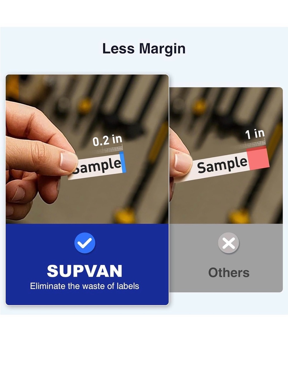 New Open Box SUPVAN E11 Bluetooth Label Maker Machine, Support Keyboard & App - Picture 4 of 10